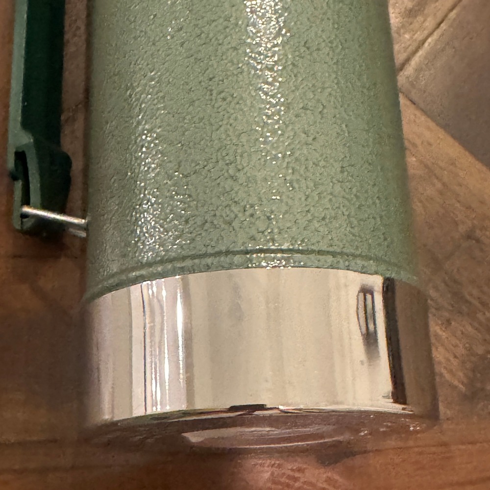Vintage Aladdin Stanley A-944DH Hammertone Green 1 Quart Vacuum Thermos Bottle - Picture 8 of 16